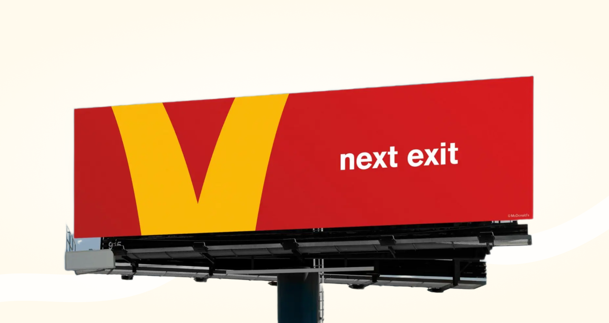 McDonald's example of branding campaigns show how strong associations can be invoked by simply using the colors of the brand.